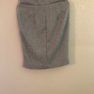 Express- High waisted textured zip side pencil skirt.